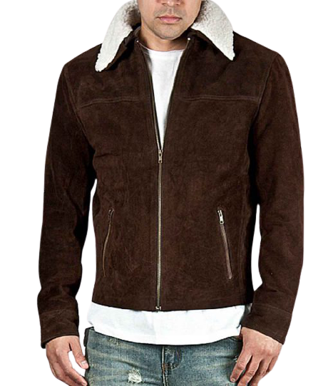 Cheap Brown Color Suede Leather Jacket 2022
